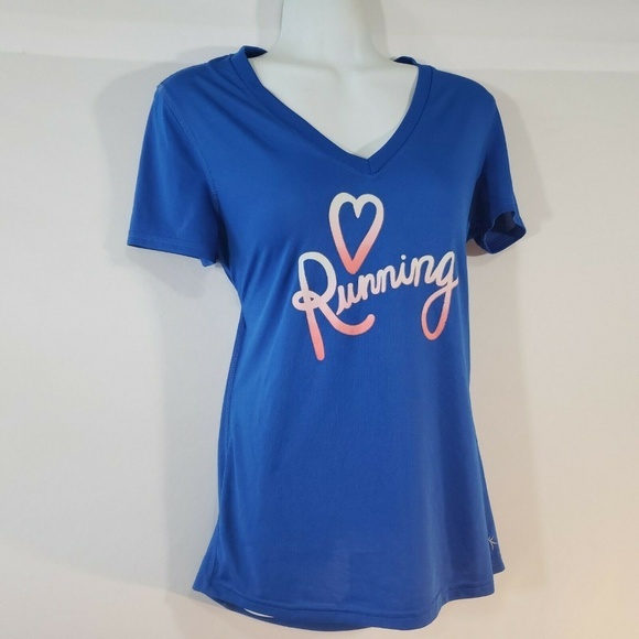 DANSKIN Now Top Small Athletic Shirt Short Sleeve - Picture 3 of 5